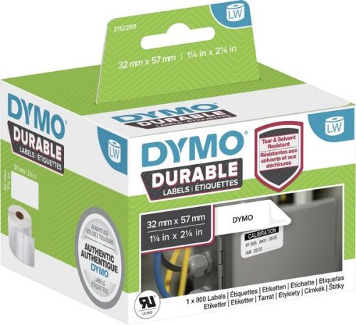 DYMO, DYMO 2112289 LW Etiketten Original Selbsthaftend Schwarz auf Weiß 32 (B) x 57 (H) mm 800 Stück