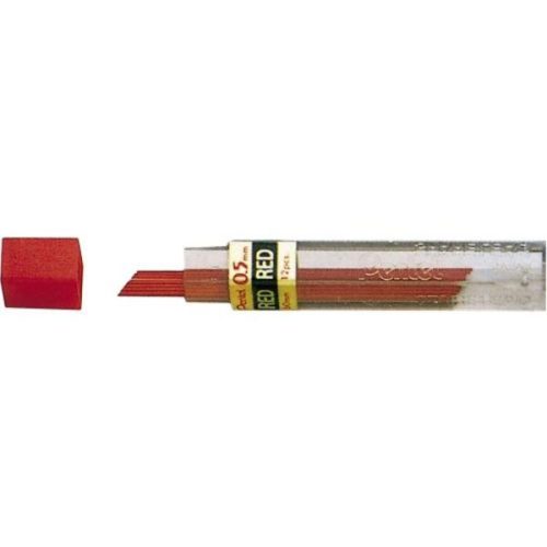 Pentel, PENTEL Minen 0,5mm PPR-5X rot 12 St&uuml;ck