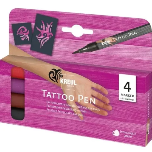 I am Creative, I AM CREATIVE Tattoo Pen Set CKH62170 Tribals 4er Set