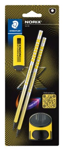 STAEDTLER, STAEDTLER Bleistift NORIX HB 181-HBBK2 inkl. Spitzer,Radierer 2 St&uuml;ck