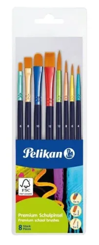 Pelikan, PELIKAN Pinselset Premium 701181 8 Pinsel