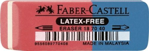 Faber-Castell, Faber-Castell Radierer 187040 Rot, Blau