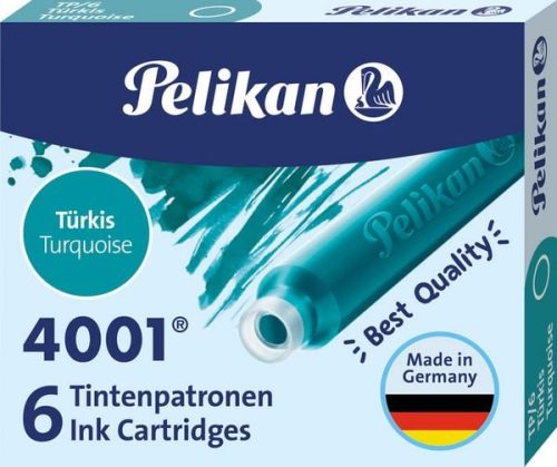 Pelikan, PELIKAN Tinte 4001 TP/6 301705 t&uuml;rkis 6 St&uuml;ck