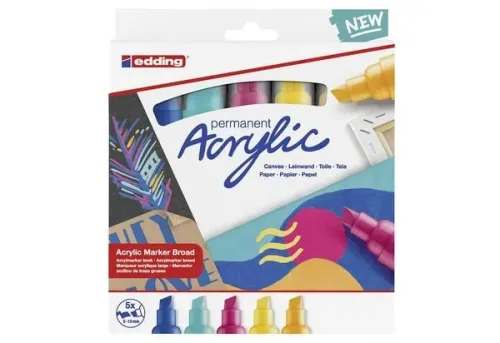 edding, EDDING Acrylmarker 5000 5-10mm 5000-5S assortiert 5 St&uuml;ck