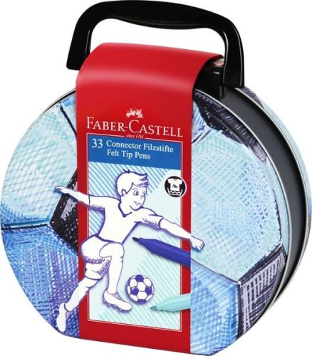 Faber-Castell, FABER-CASTELL Connector Filstifte 155538 Fussballcase