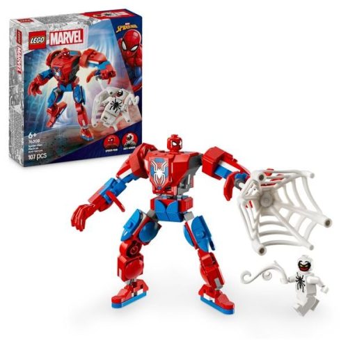 LEGO, 76308 Marvel Super Heroes Spider-Man Mech vs. Anti-Venom, Konstruktionsspielzeug