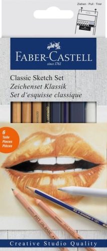 Faber-Castell, FABER-CASTELL Zeichenset Klassik 114004 Bleistift,Papier, Pitt Oil