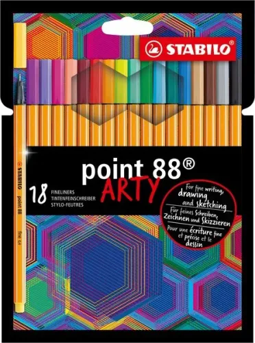 STABILO, Stabilo point 88 Fineliner 18er Etui Arty