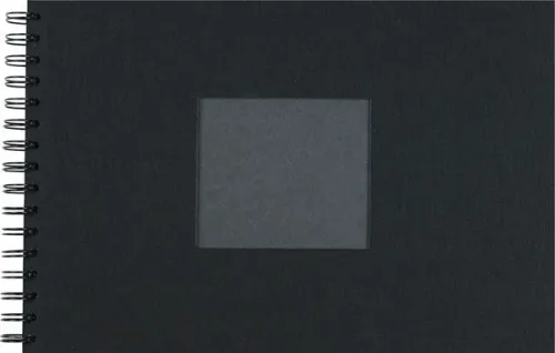 undefined, Fotoalbum mit Spiralbindung 24x17cm schwarz