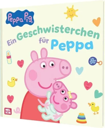 Nelson, Peppa Wutz Bilderbuch Ein Geschwisterchen für Peppa
