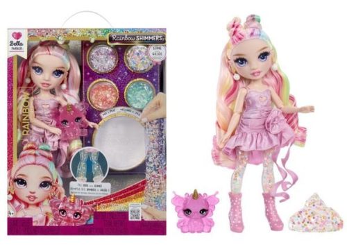Rainbow High, RAINBOW HIGH Anziehpuppe »Rainbow Shimmers with Slime Fashion Doll, Bella (pink)«