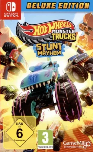 GAMEMILL, Hot Wheels Monster Trucks: Stunt Mayhem - Deluxe Edition Nintendo Switch [Deutsch]