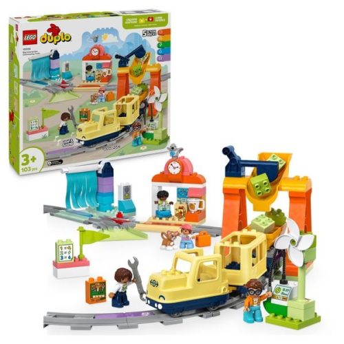 LEGO, 10428 DUPLO Town Große interaktive Eisenbahn, Konstruktionsspielzeug