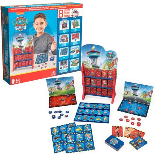 Spin Master Games - Paw Patrol: Games HQ - Spielesammlung mit 8 spaßigen Kinderspielklassikern für 2-4 Fellfreunde ab 4 Jahren