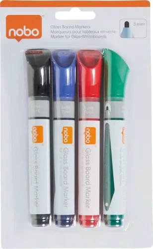 Nobo, NOBO Whiteboard-Marker 1905324 ass. 4 St&uuml;ck