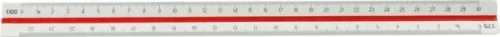 Linex, LINEX Dreikantmassstab 30cm 100413048 weiss/farbig