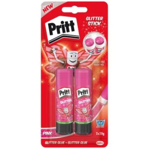 Pritt, PRITT Klebestift Glitter 2x20g 45-900-244 pink