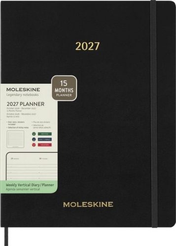 undefined, MOLESKINE Agenda Essential XX-Large 2027 DSESNB12WN7Y27 1W/2S schwarz SC 21.6x27.9cm