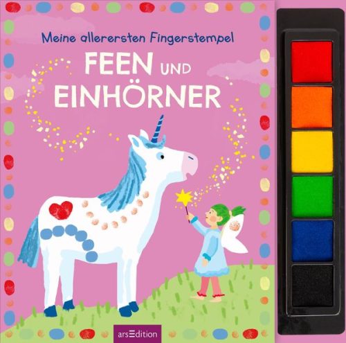arsEdition, Malbuch Meine allerersten Fingerstempel - Feen und Einhörner