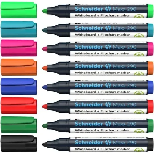 Schneider, Schneider Whiteboard-Marker Maxx 290 Mehrfarbig 1-3 mm 8 Stück