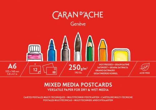 Caran d'Ache, CARAN D'ACHE Postkartenblock A6 454.112 12 Blatt 250g/m2