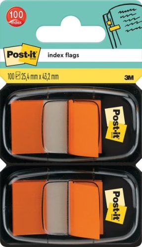 Post-it, POST-IT Index 2er Set 25,4x43,2mm 680-O2 orange 2x50 St&uuml;ck