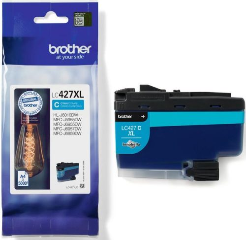 Brother, BROTHER Tintenpatrone HY cyan LC-427XLC MFC-J5955 5000 Seiten