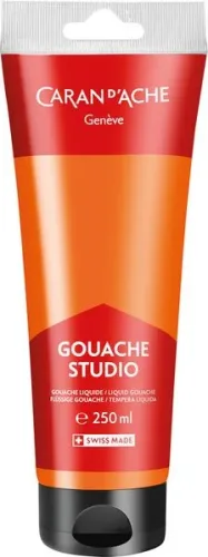 undefined, CARAN D'ACHE Deckfarbe Gouache 250ml 2331.030 orange fluo, Studio