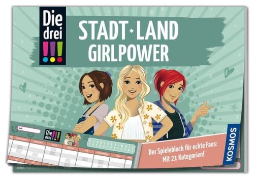 undefined, Kosmos Kinderspiel Die drei !!! Stadt Land Girlpower -DE-