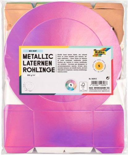 Folia, FOLIA Laternenrohlinge 19cm 9699/5 assortiert 5 St&uuml;ck