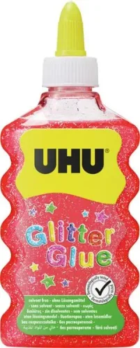 UHU, UHU Glitter Glue Maxi 510574 rot, 185g