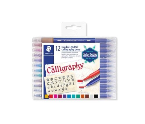 STAEDTLER, STAEDTLER Kalligraphie-Stifte Farbig sortiert 12 Stück