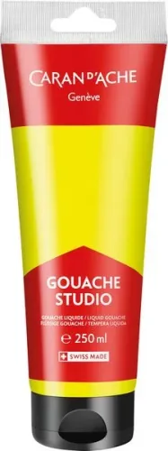 undefined, CARAN D'ACHE Deckfarbe Gouache 250ml 2331.240 zitronengelb fluo, Studio