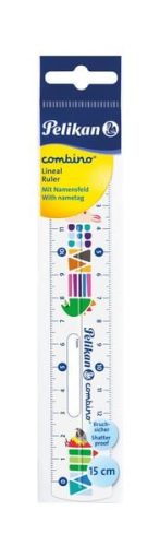 Pelikan, PELIKAN Lineal Combino 15cm 811224 weiss Tier-Motive