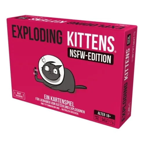Asmodee GmbH, Asmodee EXKD0029 - Exploding Kittens, NSFW Edition, Grundspiel