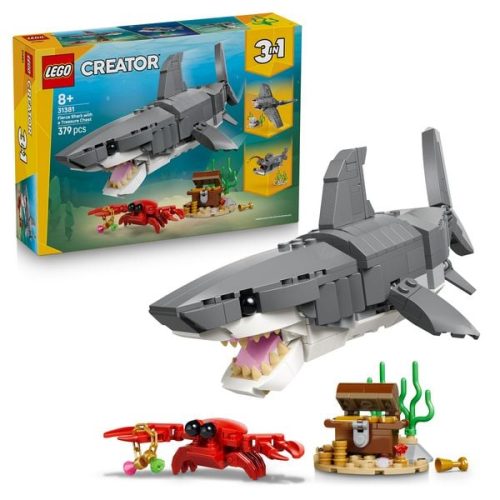 LEGO, LEGO® - 31381 Wilder Hai mit Schatztruhe, Multicolor
