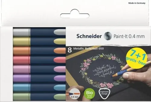 Schneider, SCHNEIDER Rollerball Paint-it ML05011502 Etui 8 St&uuml;ck