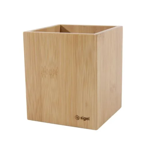 Sigel, SIGEL Stiftek&ouml;cher Eyestyle SA204 bambus 9.8x9.8cm