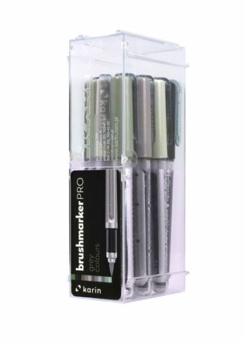 undefined, KARIN Brush Marker PRO 27C6 Grey colours 12 Stück