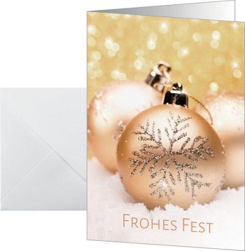 Sigel, SIGEL Weihnachtskarten A6 DS091 Weihnachtskugeln 25 St&uuml;ck
