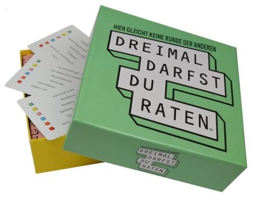 Dreimal darfst du raten, Kartenspiel