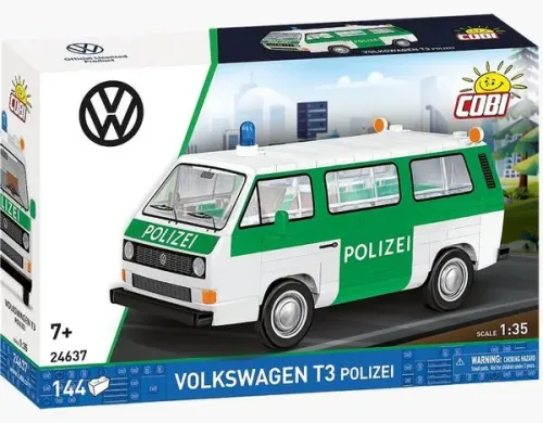 undefined, COBI Bausteinmodell Volkswagen T3 Polizei 1:35