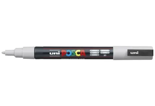 uni-ball, UNI-BALL Posca Marker 0,9-1,3mm PC-3M GREY grau, Rundspitze