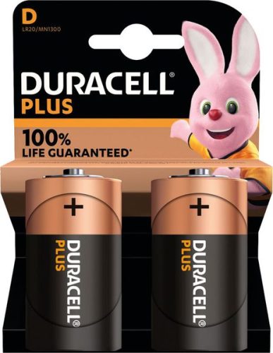 DURACELL, Duracell - Plus, Alkaline-Bat.,2Stk, D(LR20)