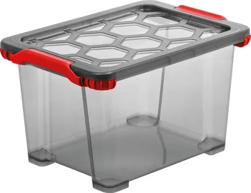 Rotho, Rotho Evo Total Box Rot | 23 × 28 × 39 cm | 15 l