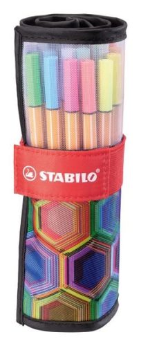 Stabilo, STABILO Fineliner Point 88 0.4mm 8825-071-20 Rollerset, Arty 25 St&uum