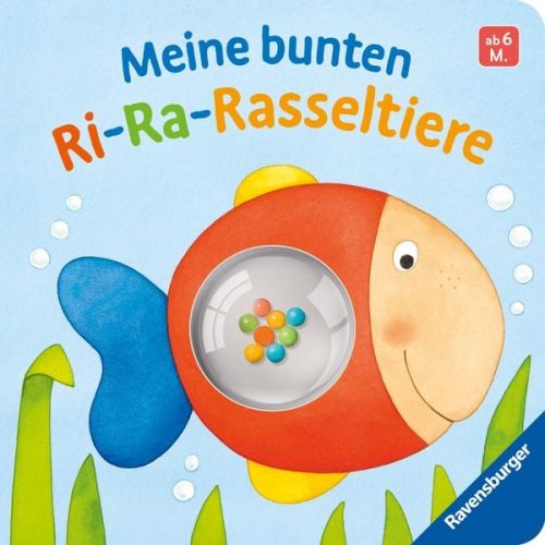 Ravensburger, Pappbilderbuch Meine bunten Ri-Ra-Rasseltiere