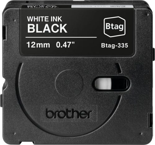 PTOUCH, PTOUCH Band weiss/schwarz n.laminiert BTAG-335 PT-N10/N20/N25BT 12 mm
