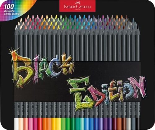 Faber-Castell, Faber-Castell Buntstifte Black Edition 100er Metalletui