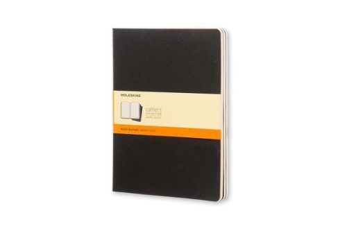 MOLESKINE, MOLESKINE Notizheft Cahier XL 25x19cm 705014 liniert, schwarz 3 St&uuml;ck
